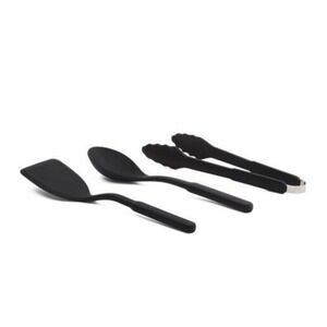 GreenPan 3pc Silicone Utensil Set: Spoon & Turner - Metal Core, Heat Resistant